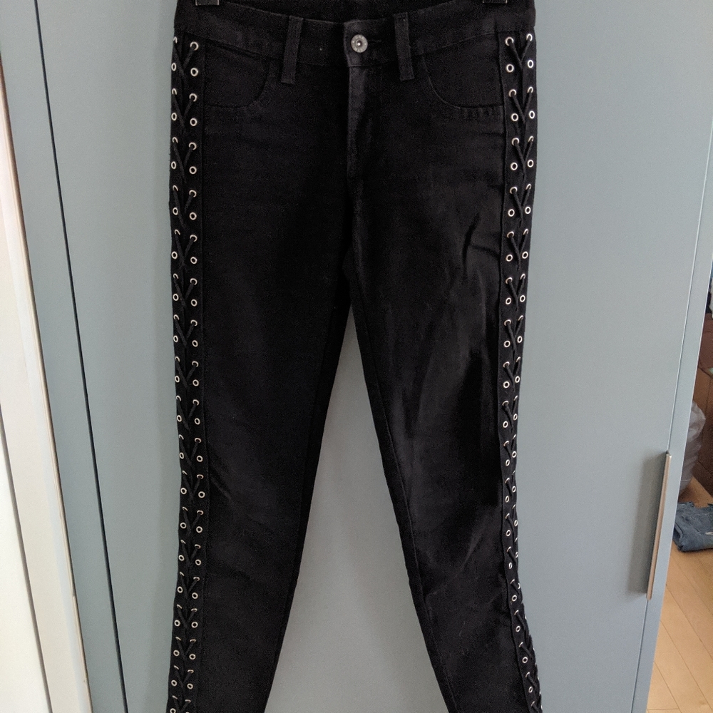 New Carmar Laced up skinny jeans